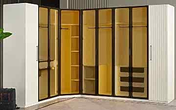 Black London Köşe Dolap