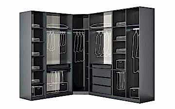 Yaren Köşe Gardırop Antrasit