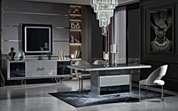 Clive Yemek Odası Takımı (Krom)