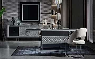 Clive Yemek Odası Takımı (Krom)