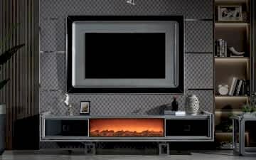 Clive TV Ünitesi (Krom)