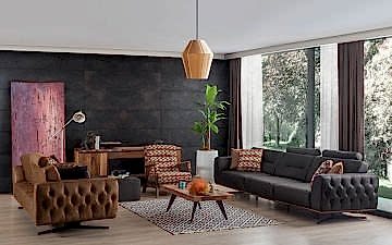 Poplin Koltuk Takımı