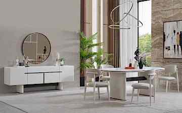 Hemnes Premium Yemek Odası Takımı