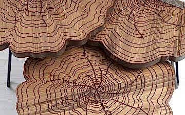 Kütük Zigon Sehpa - Ceviz