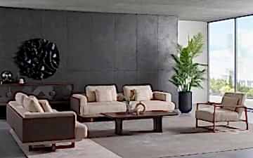 Avion Koltuk Takımı (Ceviz)