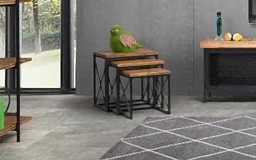 Iron Wood Zigon Sehpa