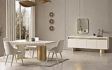 Ruby Yemek Odası Takımı (Seri Sonu)