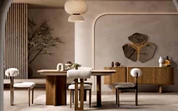 Luther Yemek Odası Takımı (Ceviz)