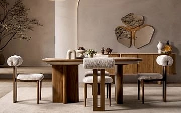 Luther Yemek Odası Takımı (Ceviz)