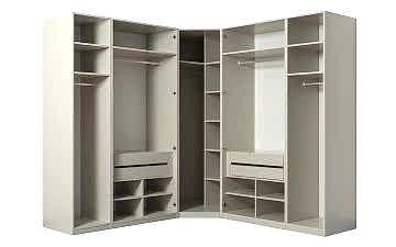 Nura Köşe Dolap (Cam Kapak)