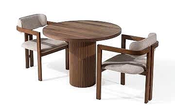 Dante Yuvarlak Masa (Ceviz)