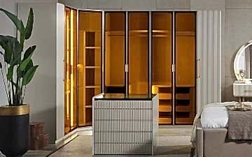 Gold London Köşe Dolap